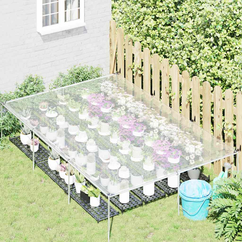 Vidaxl transparent tarpaulin with sail rings 2x3 m polyethylene