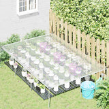 Vidaxl transparent tarpaulin with sail rings 2x3 m polyethylene