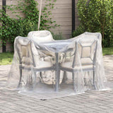 Vidaxl transparent tarpaulin with sail rings 2x3 m polyethylene