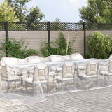 Vidaxl Transparent Tarpaulin s plachetními prsteny 4x10 m polyethylen