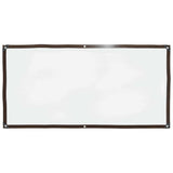 Vidaxl transparent tarpaulin with sail rings 1x2 m polyethylene