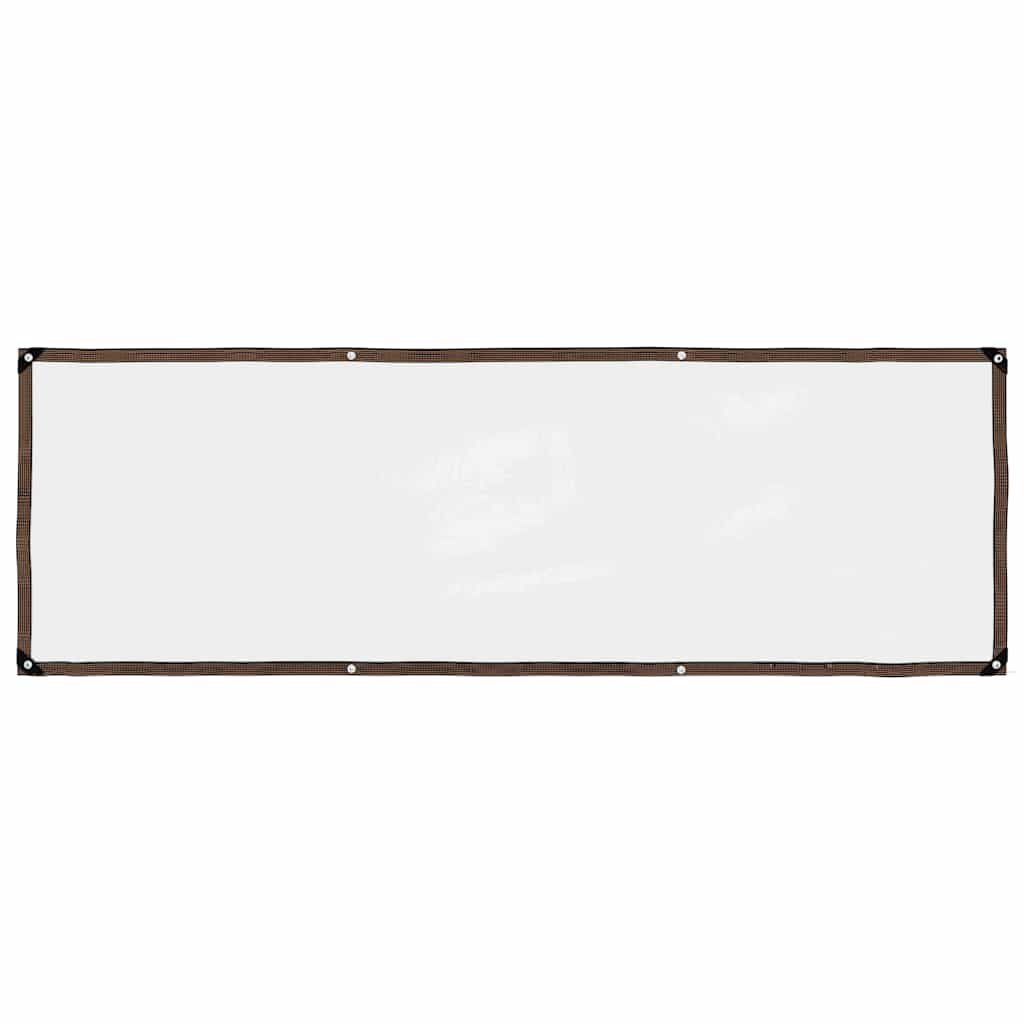 Vidaxl transparent tarpaulin with sail rings 1x3 m polyethylene