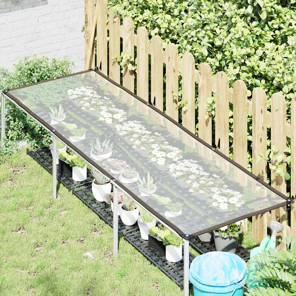 Vidaxl transparent tarpaulin with sail rings 1x3 m polyethylene
