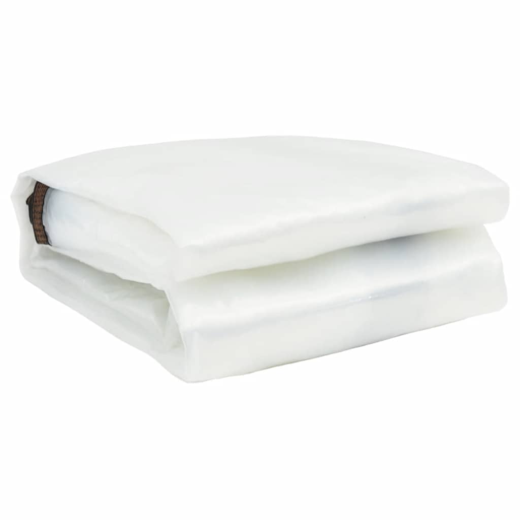 Vidaxl Transparent Tarpaulin s plachetními kroužky 1x8 m polyethylenu