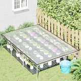 Vidaxl transparent tarpaulin with sail rings 2x3 m polyethylene