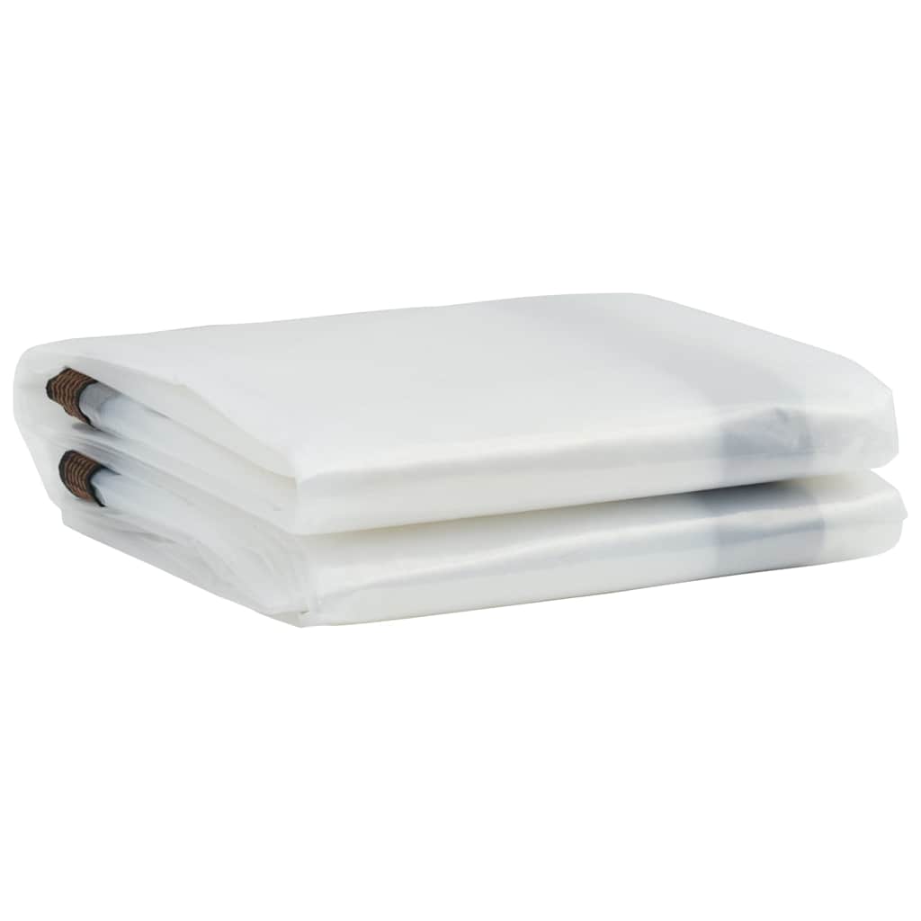 Vidaxl transparent tarpaulin with sail rings 2x10 m polyethylene