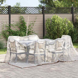 Vidaxl transparent tarpaulin with sail rings 3x3 m polyethylene