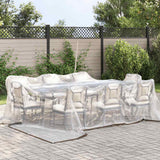 Vidaxl Transparent Tarpaulin s plachetními prsteny 4x4 m polyethylen