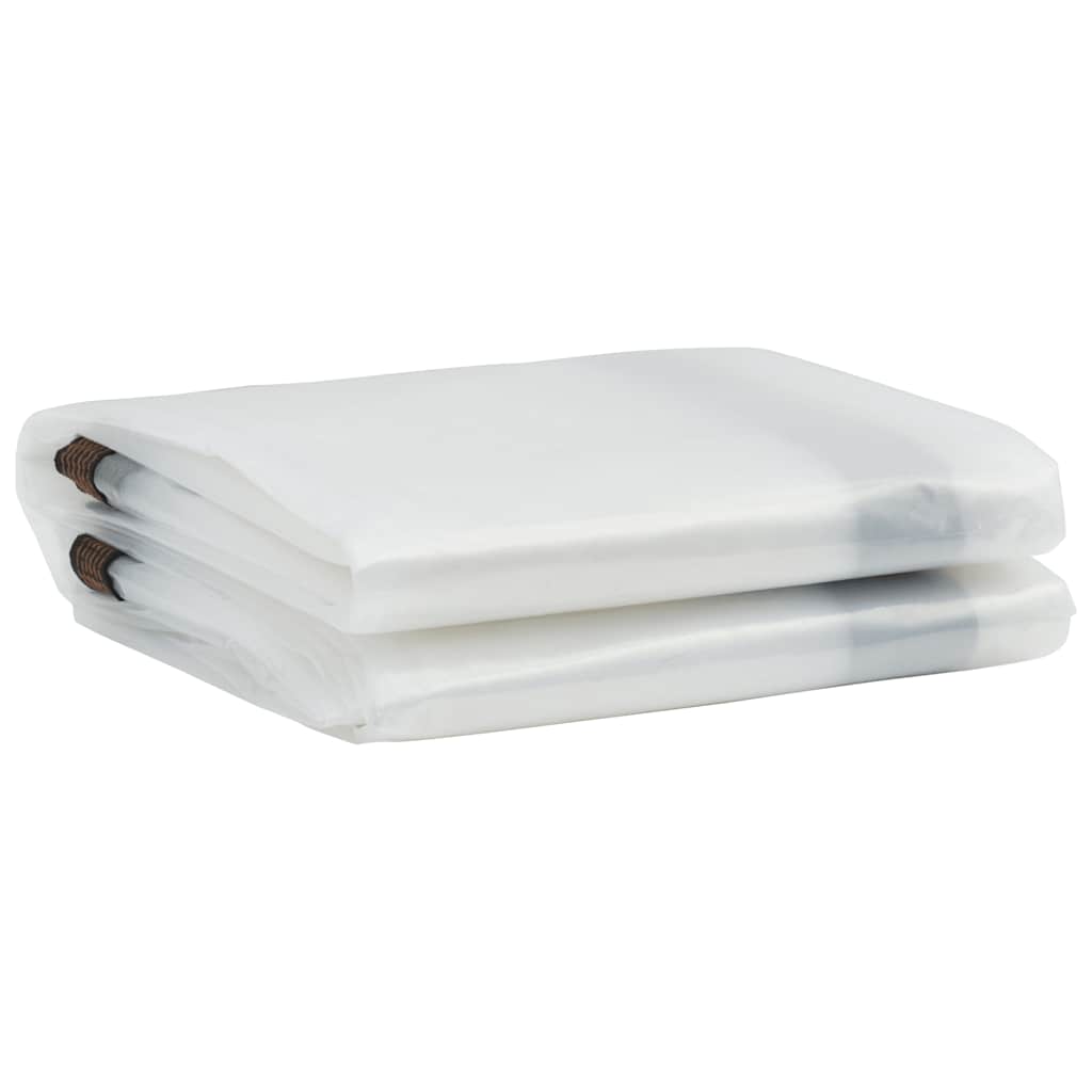 Vidaxl Transparent Tarpaulin s plachetními prsteny 4x4 m polyethylen