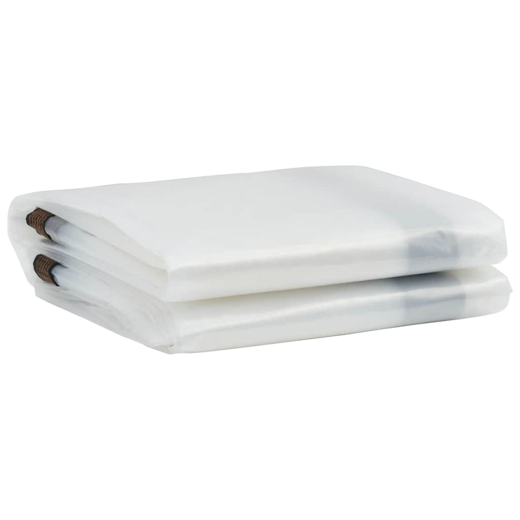 Vidaxl Tarpaulin trasparente con anelli a vela 4x8 m polietilene