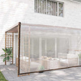 Vidaxl transparent tarpaulin with sail rings 5x10 m polyethylene