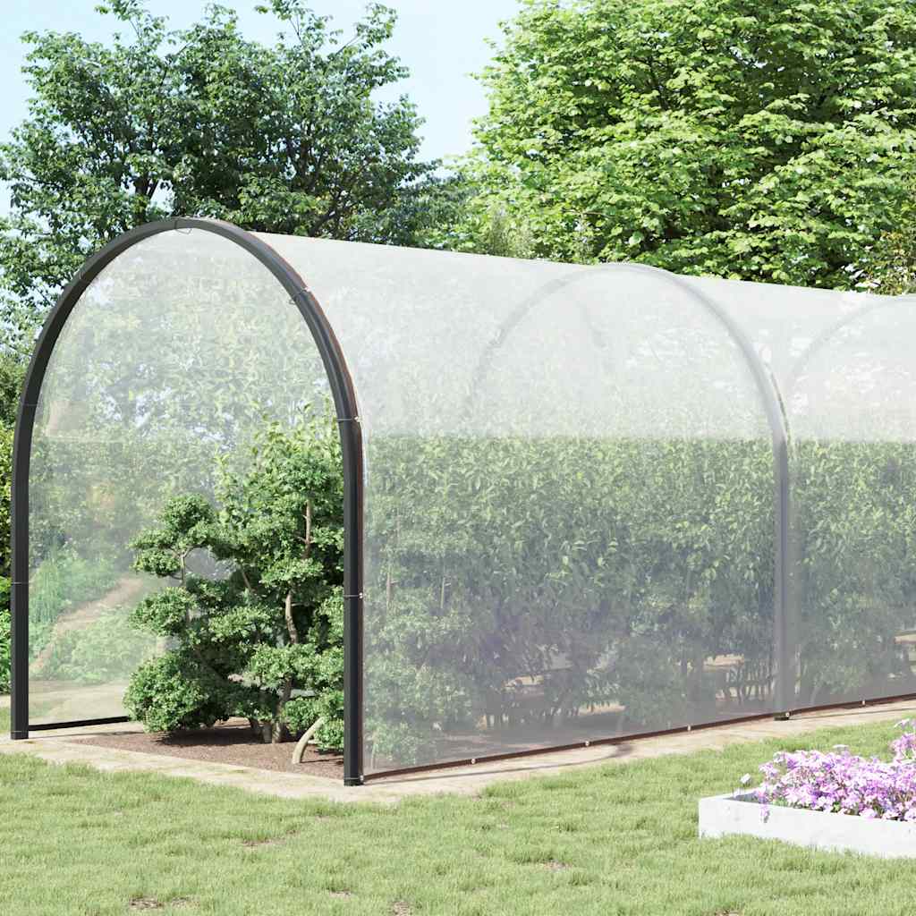 Vidaxl transparent presenning med segelringar 8x12 M polyeten