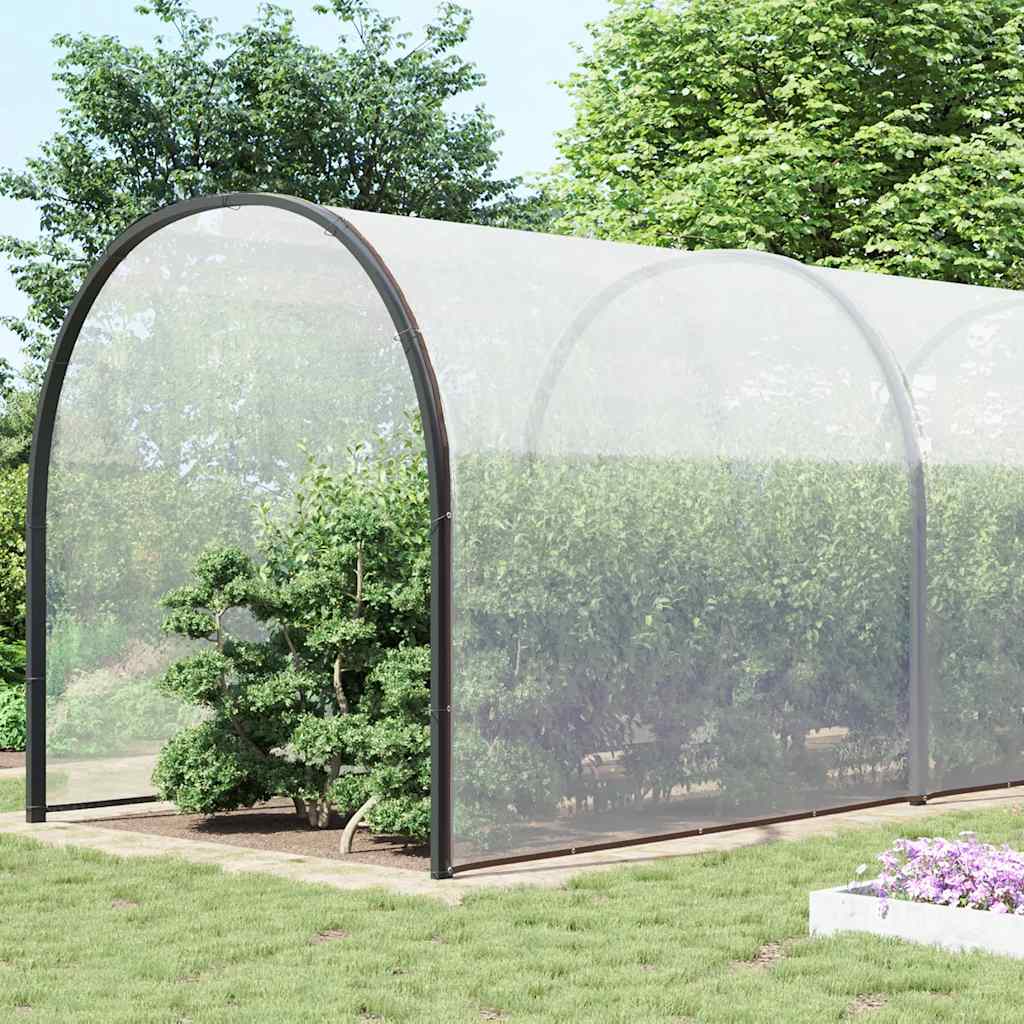 Vidaxl transparent tarpaulin with sail rings 12x12 m polyethylene