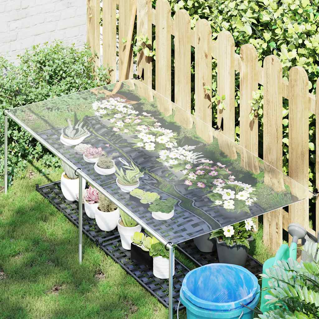 Vidaxl Transparent tarpaulin z jadralnimi obroči 1x2 m PVC