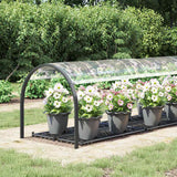 Vidaxl transparent tarpaulin with sail rings 1x4 m PVC
