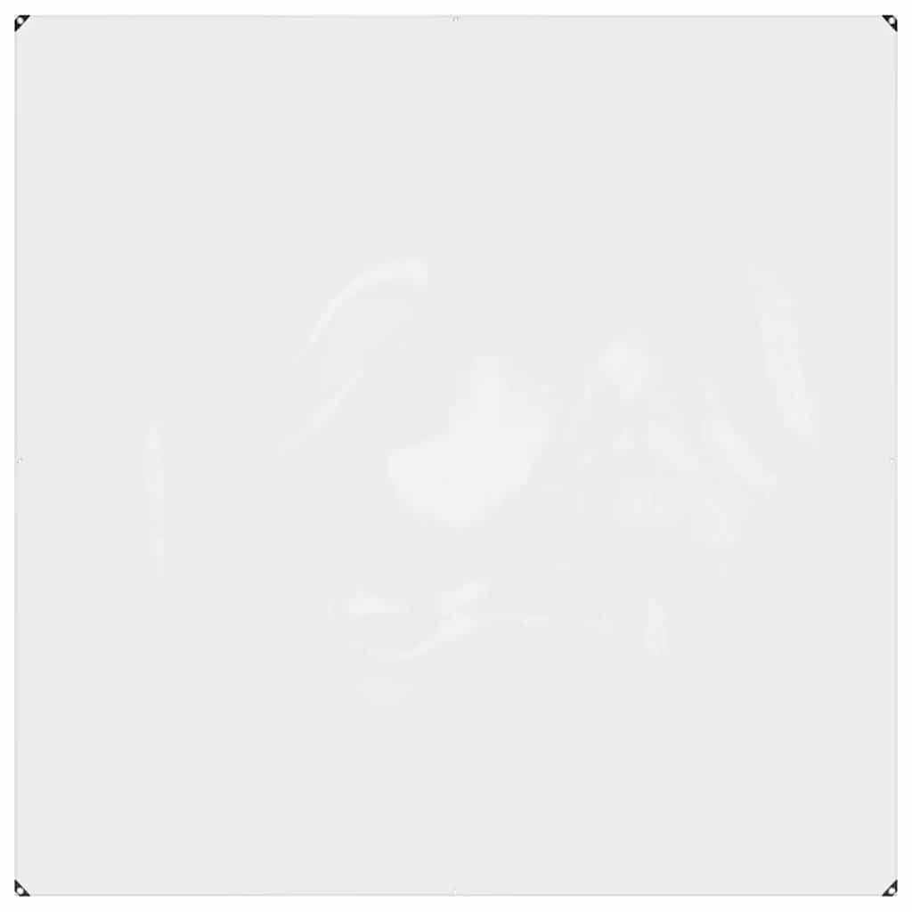 Vidaxl transparent tarpaulin with sail rings 2x2 m PVC