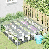 Vidaxl transparent tarpaulin with sail rings 2x2 m PVC