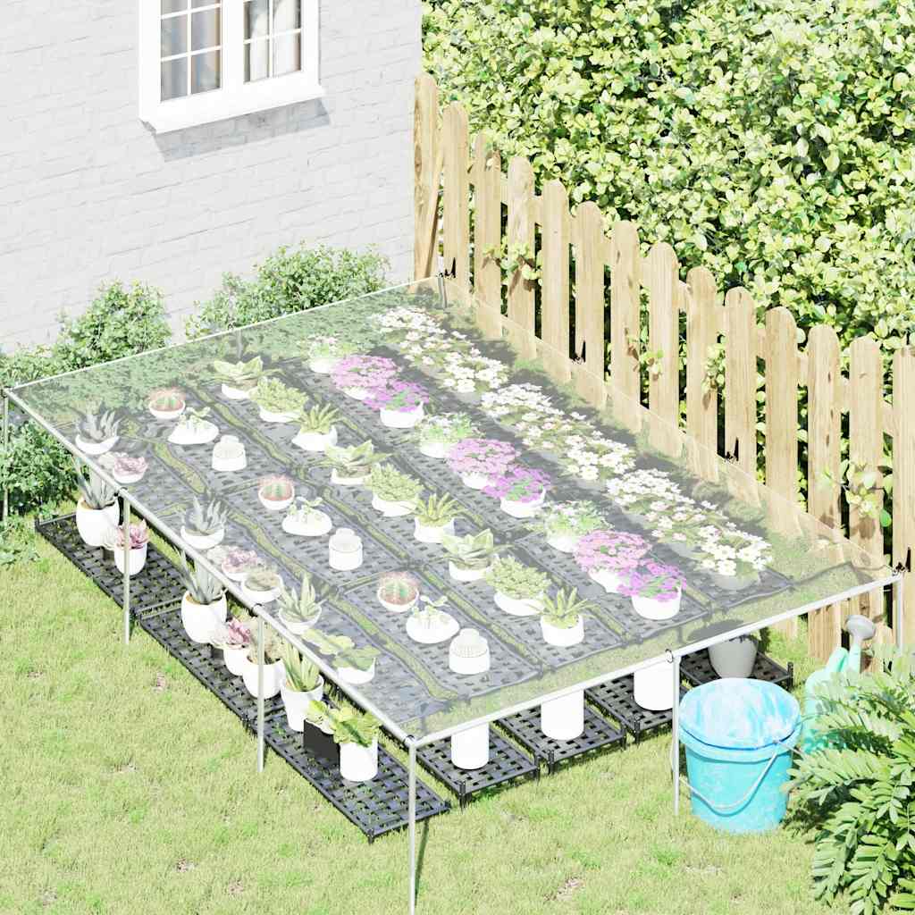 Vidaxl transparent tarpaulin with sail rings 2x3 m PVC