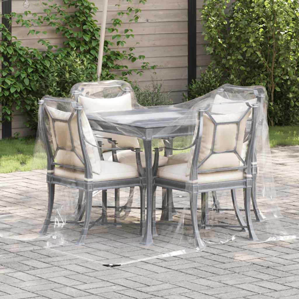 Vidaxl transparent tarpaulin with sail rings 2x3 m PVC