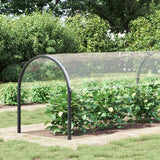 Vidaxl transparent tarpaulin with sail rings 2x10 m PVC