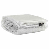 Vidaxl transparent tarpaulin with sail rings 3x5 m PVC