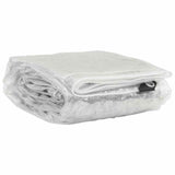 Vidaxl lona transparente con anillos de vela 4x8 m PVC