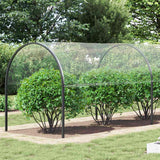 Vidaxl transparent tarpaulin with sail rings 4x12 m PVC