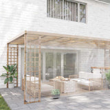 VIDAXL transparente Planen mit Segelringen 5x8 m PVC