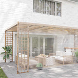 Vidaxl transparent tarpaulin with sail rings 6x10 m PVC