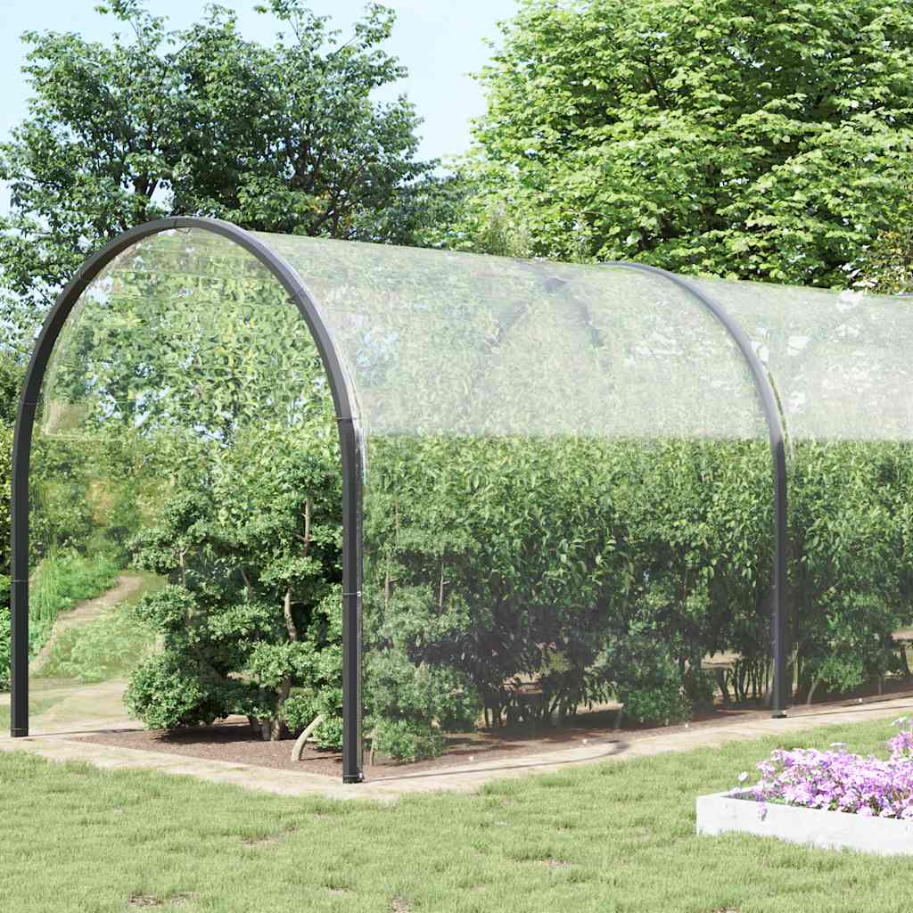 Vidaxl transparent tarpaulin with sail rings 6x12 m PVC