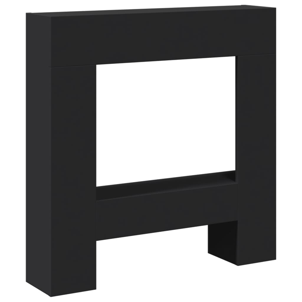 VidaXL Hairstop 81x18x82 cm Processed Wood Black