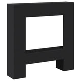 VidaXL Hairstop 81x18x82 cm Processed Wood Black