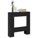 VidaXL Hairstop 81x18x82 cm Processed Wood Black