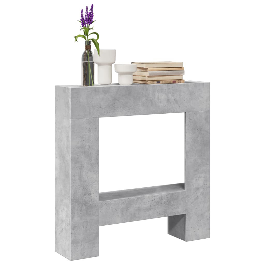 VidaXL Hairstay 81x18x82 cm Processed Wood Betongrijs