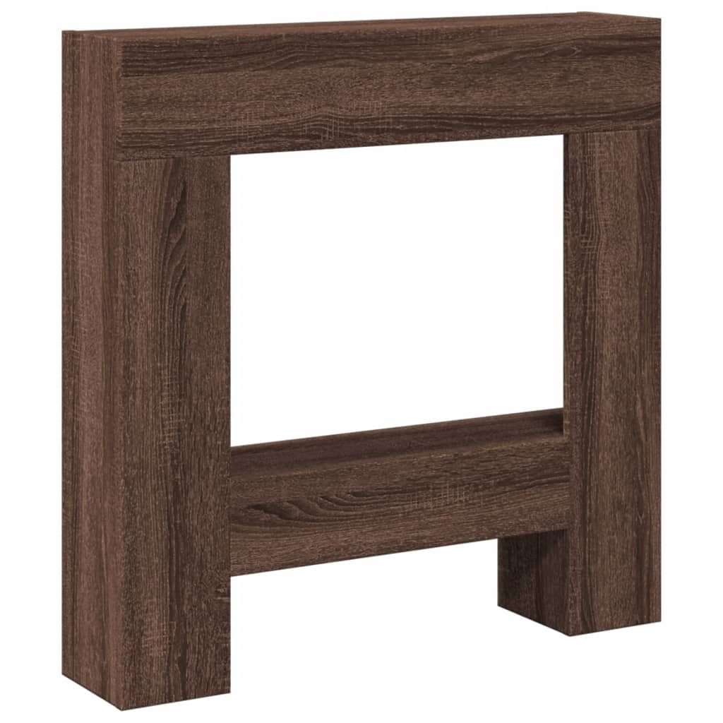 VidaXL Hairstop 81x18x82 cm Processed wood brown oak -colored