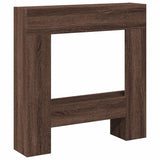 VidaXL Hairstop 81x18x82 cm Processed wood brown oak -colored