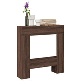 VidaXL Hairstop 81x18x82 cm Processed wood brown oak -colored