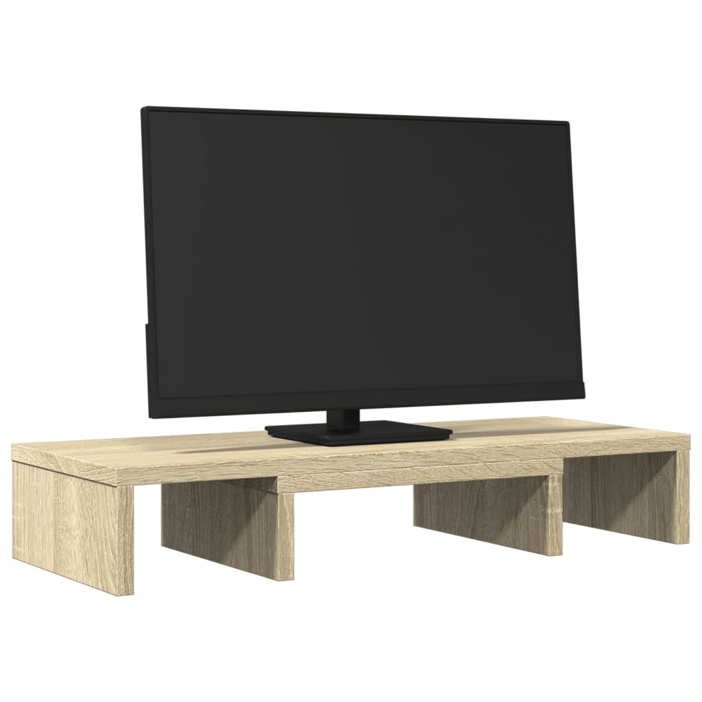 Vidaxl Monitor Standard Nastavitelný 60x24x10,5 cm dřevo Sonoma Oak