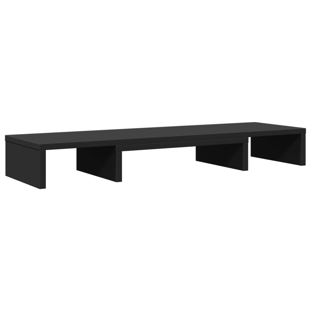 Vidaxl Monitor Standard justerbar 80x24x10,5 cm Behandlet tre svart