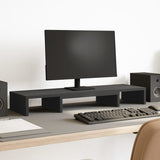 Vidaxl Monitor Standard justerbar 80x24x10,5 cm Behandlet tre svart