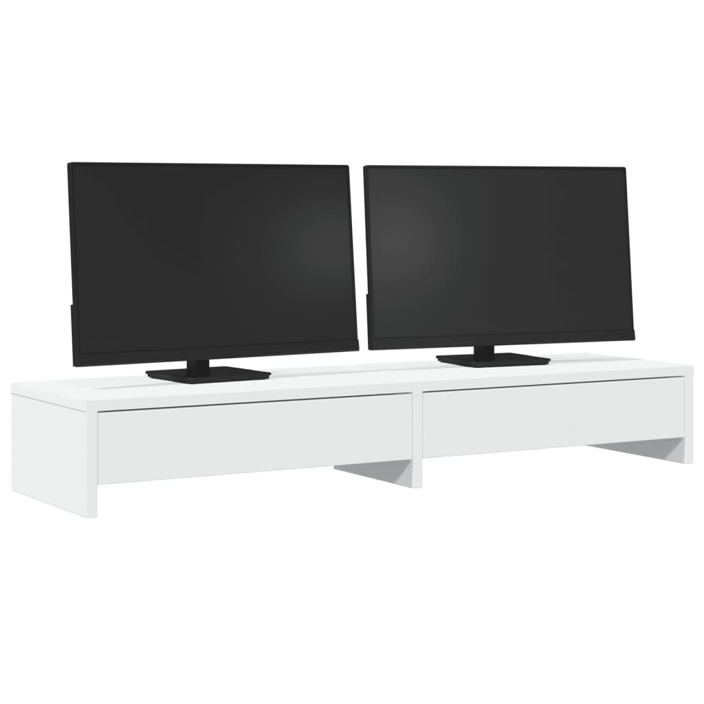 Vidaxl Monitor Stand con cassetti 100x27x15 cm in legno trasformato