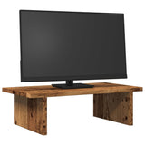 Vidaxl Monitor står 50x27x15 cm bearbeidet tre gammelt trefarget