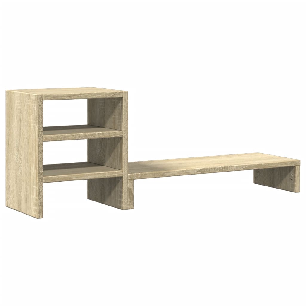 Vidaxl Monitor Stand With Desk-Organizer Processed Wood Sonoma Oak