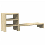 Vidaxl Monitor Stand With Desk-Organizer Processed Wood Sonoma Oak