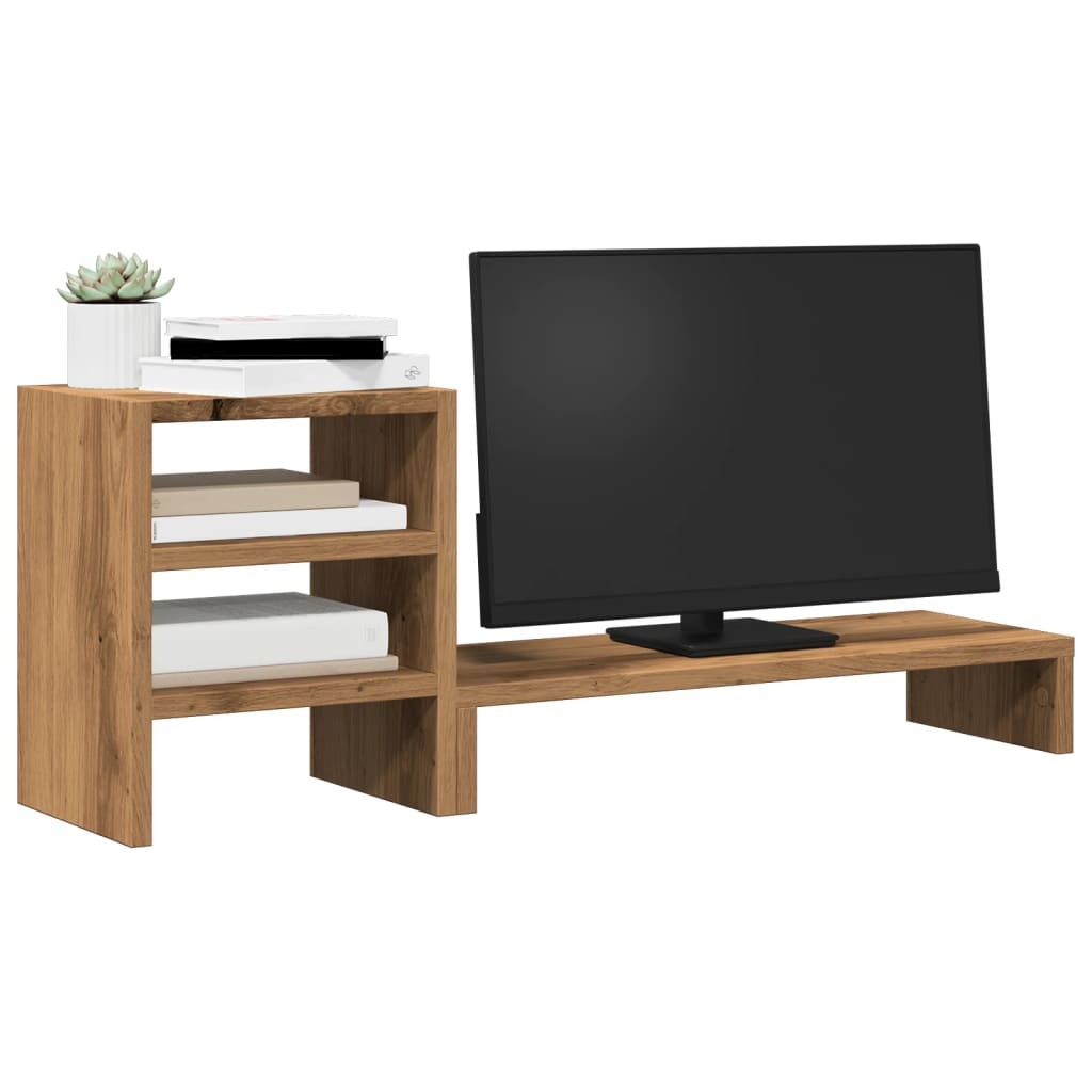 Vidaxl Monitor stand with desk-organizer wood Artisanal oak