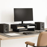 Vidaxl Monitor se encuentra 50x27x15 cm de madera procesada negra