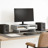 Vidaxl Monitor se encuentra 50x27x15 cm de madera procesada Grey Sonoma Oak