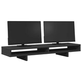 VidaXL Monitor standard 100x27x15 cm Processed Wood Black
