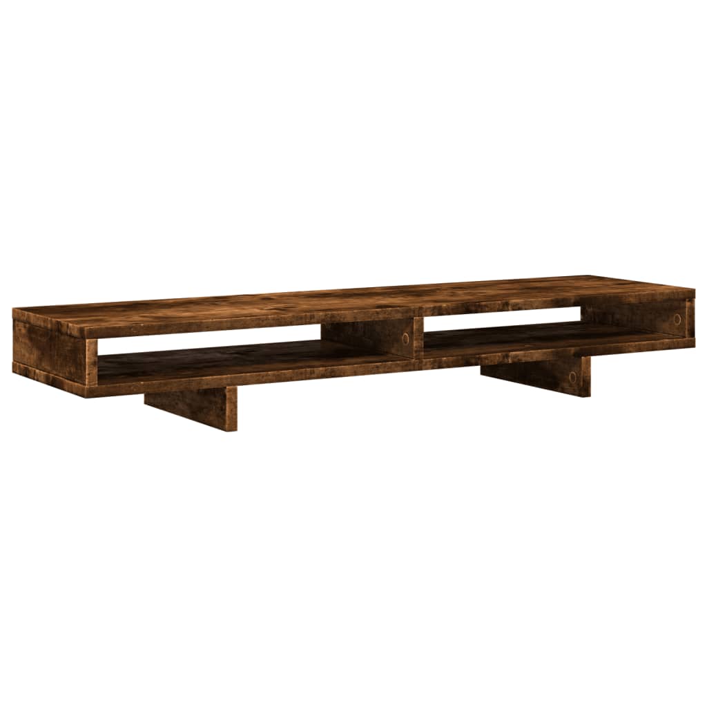 VidaXL monitor standard 100x27x15 cm processed wood smoked oak colored