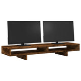 VidaXL monitor standard 100x27x15 cm processed wood smoked oak colored